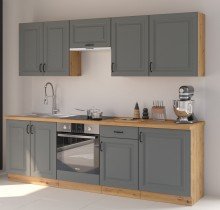 Zgornja omarica Stilo - dustgrey/artisan hrast - 80 cm G-72 2F