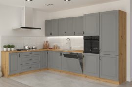 Zgornja omarica Stilo - dustgrey/artisan hrast - 80 cm G-72 2F