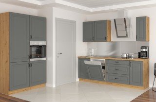 Zgornja omarica Stilo - dustgrey/artisan hrast - 80 cm G-72 2F