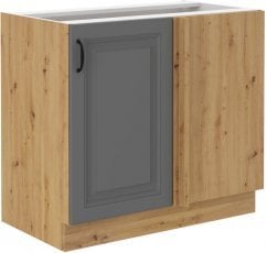 Spodnja kotna omara Stilo - dustgrey/hrast artisan - 105 cm ND 1F BB