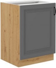 Spodnja omara Stilo - dustgreyhrast artisan - 60 cm D 1F BB
