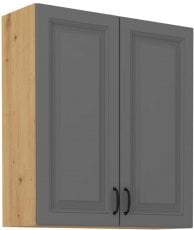 Zgornja omarica Stilo - dustgrey/hrast artisan - 80 cm G-90 2F