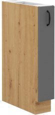 Spodnja omarica Stilo - dustgrey/hrast artisan - 15 cm D CARGO BB