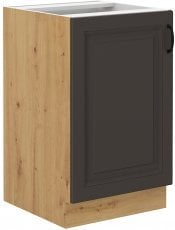 Spodnja omara Stilo - siva/hrast artisan - 50 cm ZL 1F BB