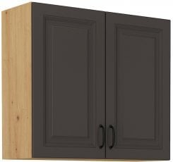 Zgornja omarica Stilo - siva/hrast artisan - 80 cm G-72 2F