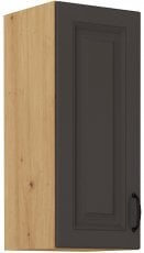 Zgornja omara Stilo - siva/hrast artisan - 30 cm G-72 1F