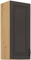 Zgornja omara Stilo - siva/hrast artisan - 40 cm G-90 1F