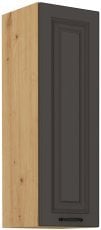 Zgornja omara Stilo - siva/hrast artisan - 30 cm G-90 1F
