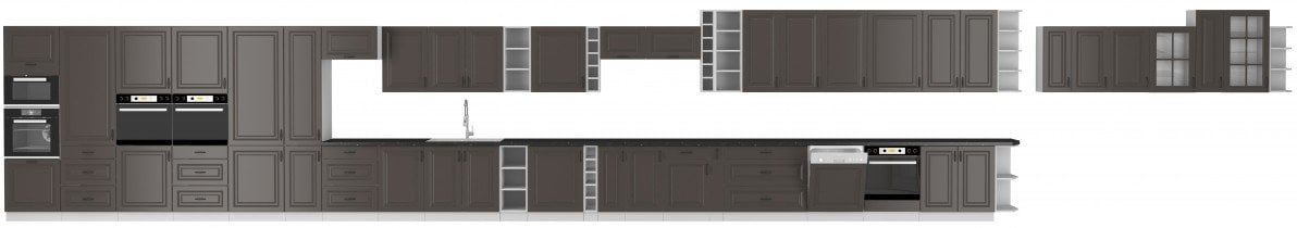 Stolarz-Lempert - Zgornja omara Stilo - siva/bela - 50 G-72 1F