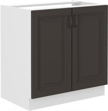 Spodnja omara Stilo - siva/bela - 80 cm ZL 2F BB