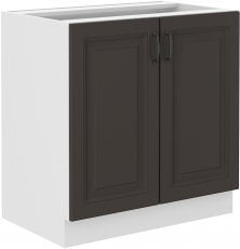 Spodnja omara Stilo - siva/bela - 80 cm D 2F BB