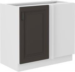 Spodnja kotna omara Stilo - siva/bela - 105 cm ND 1F BB