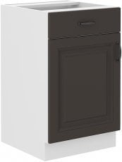 Spodnja omara Stilo - siva/bela - 50 cm D 1F 1S