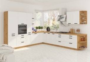 Stolarz-Lempert - Zgornja omara Luna - bel/artisan hrast - 30 G-108 1F