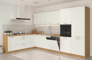 Stolarz-Lempert - Zgornja omara Luna - bel/artisan hrast - 30 G-108 1F
