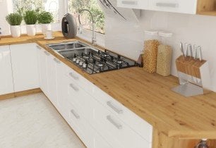 Stolarz-Lempert - Zgornja omara Luna - bel/artisan hrast - 30 G-108 1F