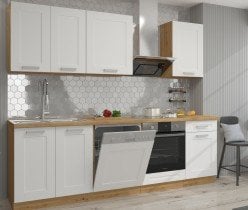 Stolarz-Lempert - Zgornja omara Luna - bel/artisan hrast - 30 G-108 1F