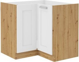 Spodnja kotna omara Luna - bela/artisan hrast - 90x90 cm ND 2F BB