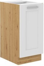 Spodnja omara Luna - bela/artisan hrast - 40 cm D 1F BB