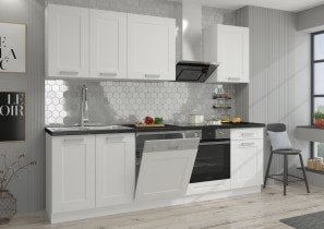 Stolarz-Lempert - Visoka omara za vgradno pečico Luna - bela - 60 cm DP-210 2F
