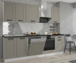Stolarz-Lempert - Zgornja omara Luna - claygrey/bel - 50 G-108 1F