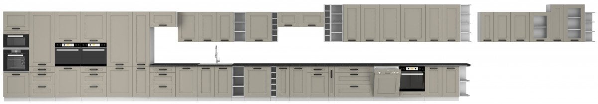 Stolarz-Lempert - Zgornja omara Luna - claygrey/bel - 50 G-108 1F
