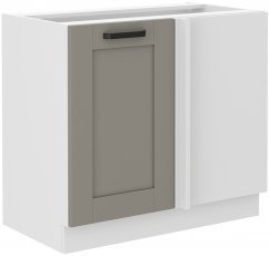 Spodnja kotna omara Luna - claygrey/bela - 105 cm ND 1F BB