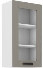 Zgornja vitrina Luna - claygrey/bela - 40 cm GS-90 1F