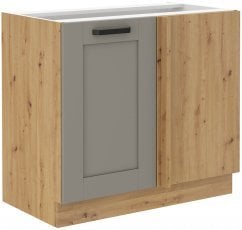 Spodnja kotna omara Luna - claygrey/hrast artisan - 105 cm ND 1F BB