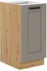 Spodnja omara Luna - claygrey/hrast artisan - 40 cm D 1F BB