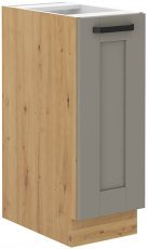 Spodnja omarica s policami Luna - claygrey/artisan hrast - 30 cm D CARGO BB