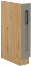 Stolarz-Lempert - Spodnja omarica s policami Luna - claygrey/artisan hrast - 15 cm D CARGO BB