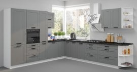 Kuhinjski sestav Luna - dustgrey/bel