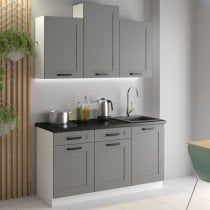 Stolarz-Lempert - Vrata za vgradni pomivalni stroj Luna - dustgrey/bela - ZM 71,3x59,6 cm