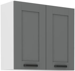 Zgornja omarica Luna - dustgrey/bela - 80 cm G-72 2F