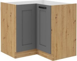 Spodnja kotna omara Luna - dustgrey/hrast artisan - 90x90 cm ND 2F BB