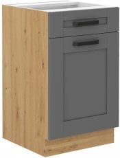 Spodnja omara Luna - dustgrey/hrast artisan - 50 cm D 1F 1S