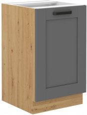 Spodnja omara Luna - dustgrey/hrast artisan - 50 cm ZL 1F BB