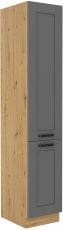 Visoka omara Luna - dustgrey/hrast artisan - 40 cm DK-210 2F