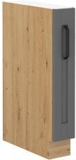 Spodnja omarica Luna - dustgrey/hrast artisan - 15 cm D CARGO BB
