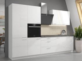 Stolarz-Lempert - Spodnja omara Lara - bela sijaj - 80 cm D 2F BB