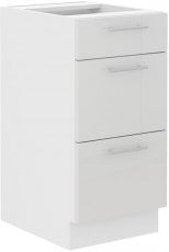 Spodnja omara Lara - bela sijaj - 40 cm D 3S BB