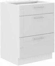 Stolarz-Lempert - Spodnja omara Lara - bela - 60 cm D 3S BB