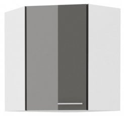 Zgornja kotna omara Lara - siva - 60x60 cm GN-72 (45°) 1F