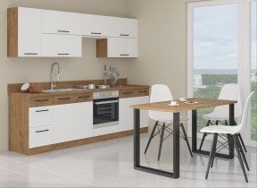 Stolarz-Lempert - Vrata za vgradni pomivalni stroj Vigo HG - bela sijaj - ZM 71,3x44,6 cm