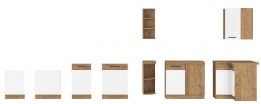 Stolarz-Lempert - Vrata za vgradni pomivalni stroj Vigo HG - bela sijaj - ZM 71,3x44,6 cm