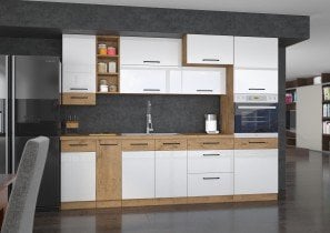 Stolarz-Lempert - Vrata za vgradni pomivalni stroj Vigo HG - bela sijaj - ZM 71,3x44,6 cm