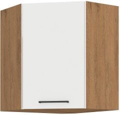 Zgornja kotna omara Vigo - bela sijaj - 60x60 cm GN-72 (45°) 1F