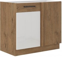 Spodnja kotna omara Vigo - bela sijaj - 105 cm ND 1F BB