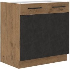 Spodnja omara Vigo - matera - 80 cm D 2F BB